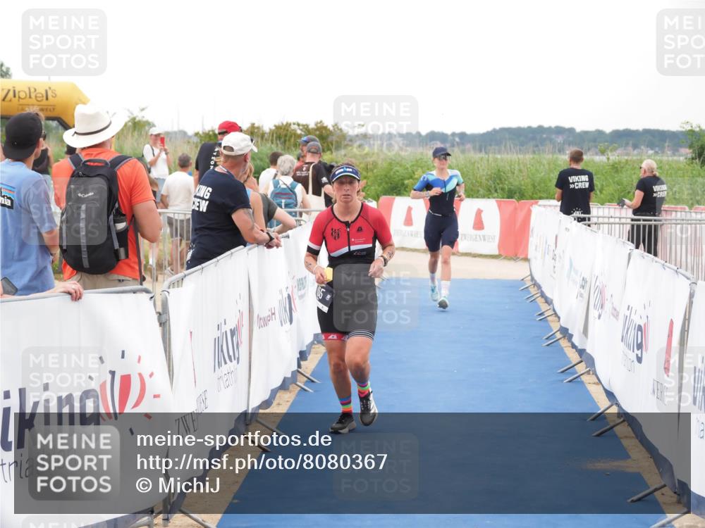 22.06.2025 - Viking Triathlon MichiJ http://msf.ph/oto/8080367 22.06.2025 16:05:57 Ziel 123, 155 meine-sportfotos.de