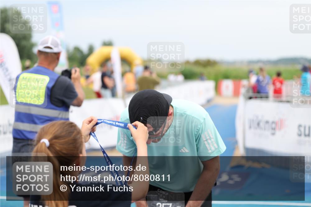 22.06.2025 - Viking Triathlon Yannick Fuchs http://msf.ph/oto/8080811 22.06.2025 17:04:39 Ziel 257 meine-sportfotos.de