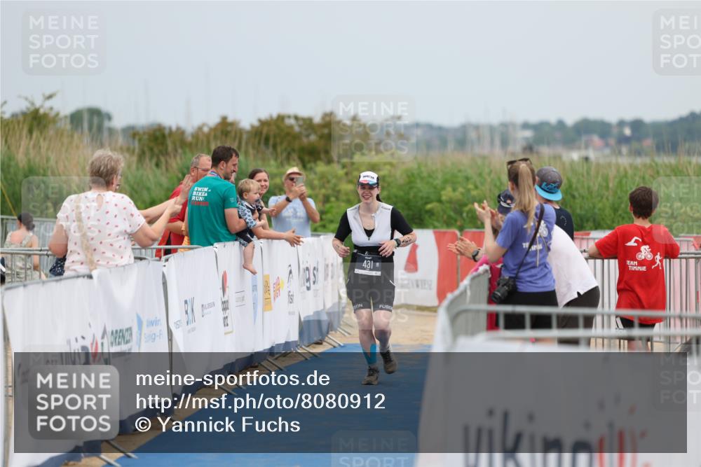 22.06.2025 - Viking Triathlon Yannick Fuchs http://msf.ph/oto/8080912 22.06.2025 17:05:40 Ziel 431 meine-sportfotos.de