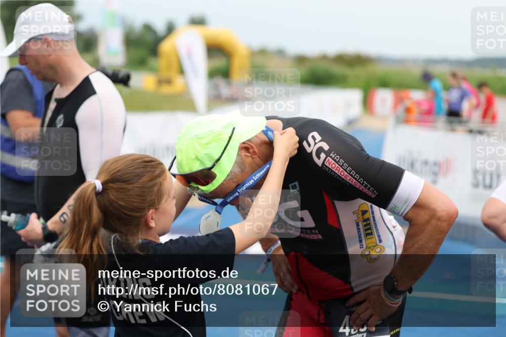 22.06.2025 - Viking Triathlon Yannick Fuchs http://msf.ph/oto/8081067 22.06.2025 17:09:58 Ziel  meine-sportfotos.de