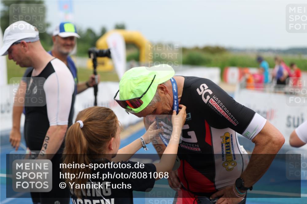 22.06.2025 - Viking Triathlon Yannick Fuchs http://msf.ph/oto/8081068 22.06.2025 17:09:58 Ziel  meine-sportfotos.de