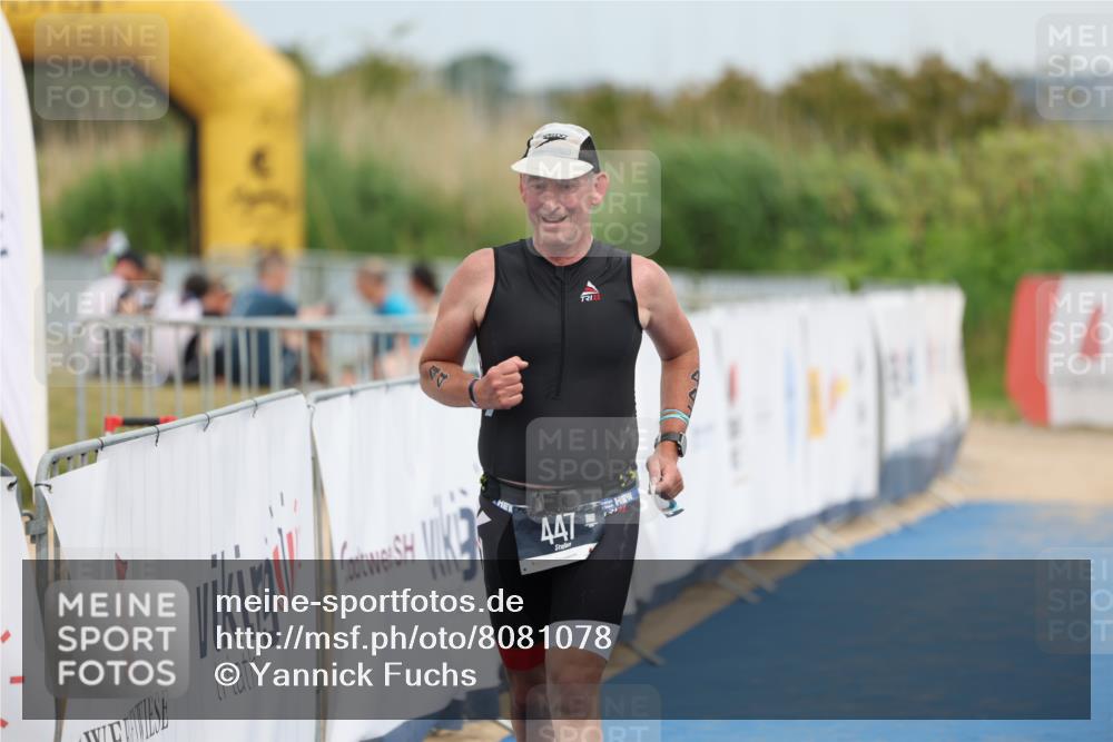 22.06.2025 - Viking Triathlon Yannick Fuchs http://msf.ph/oto/8081078 22.06.2025 17:18:03 Ziel 447 meine-sportfotos.de