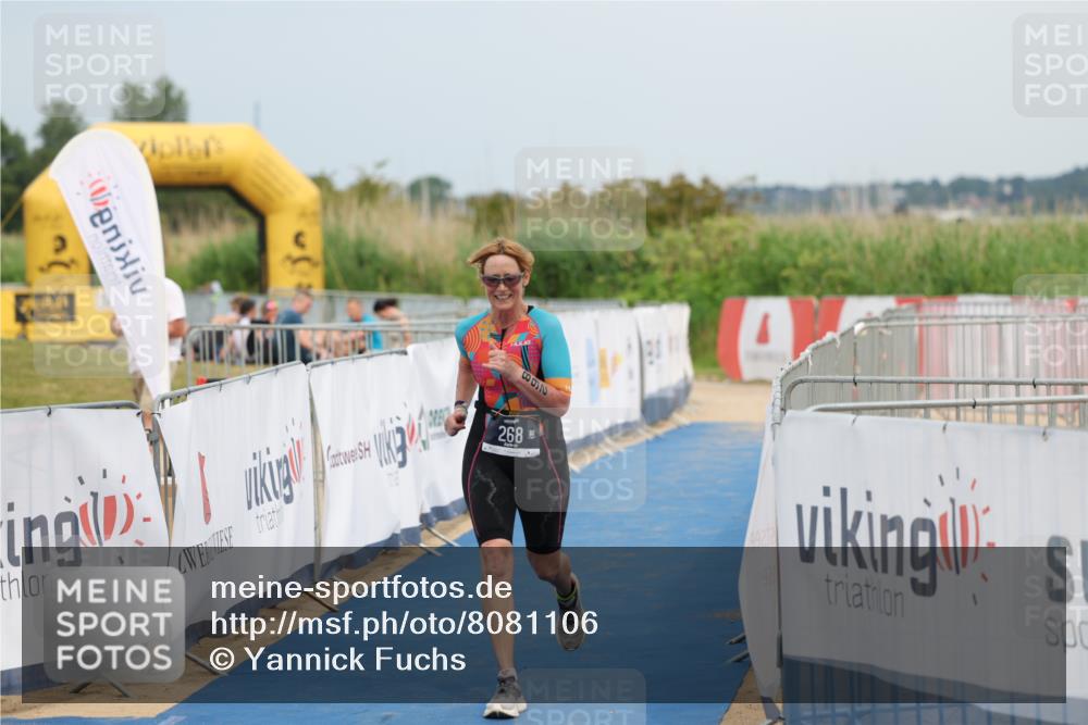 22.06.2025 - Viking Triathlon Yannick Fuchs http://msf.ph/oto/8081106 22.06.2025 17:19:19 Ziel 268 meine-sportfotos.de