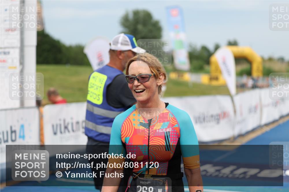 22.06.2025 - Viking Triathlon Yannick Fuchs http://msf.ph/oto/8081120 22.06.2025 17:19:23 Ziel 268 meine-sportfotos.de