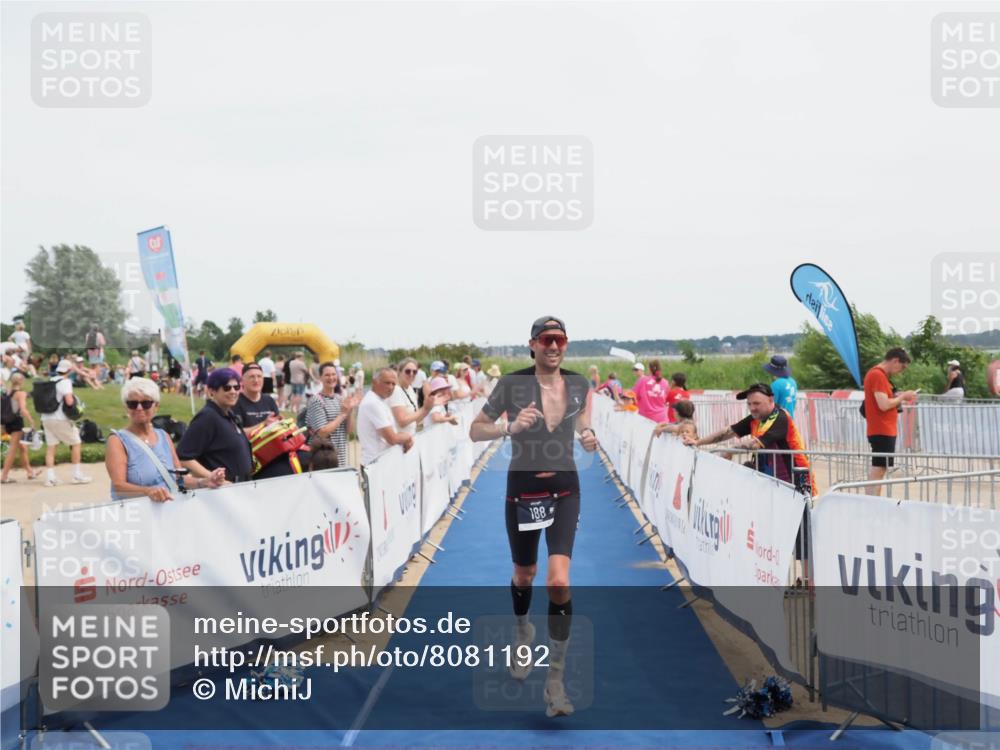 22.06.2025 - Viking Triathlon MichiJ http://msf.ph/oto/8081192 22.06.2025 14:26:04 Ziel 188 meine-sportfotos.de