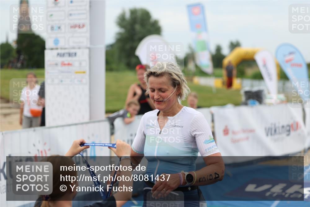 22.06.2025 - Viking Triathlon Yannick Fuchs http://msf.ph/oto/8081437 22.06.2025 17:48:40 Ziel  meine-sportfotos.de