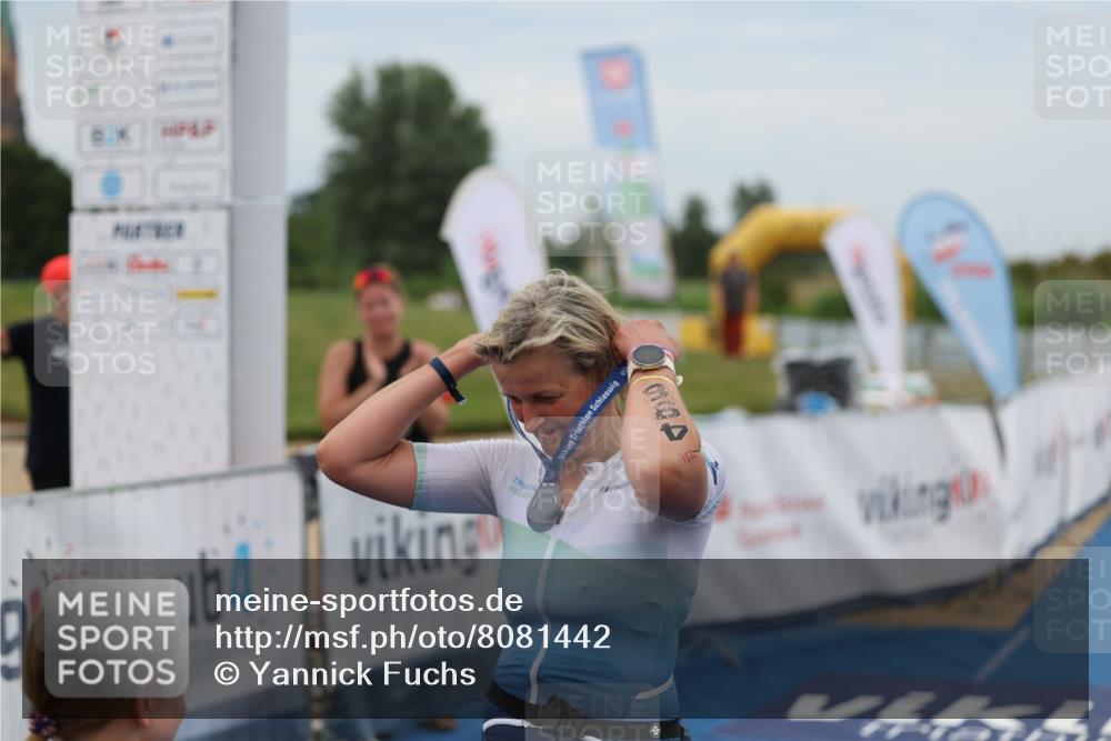 22.06.2025 - Viking Triathlon Yannick Fuchs http://msf.ph/oto/8081442 22.06.2025 17:48:42 Ziel  meine-sportfotos.de