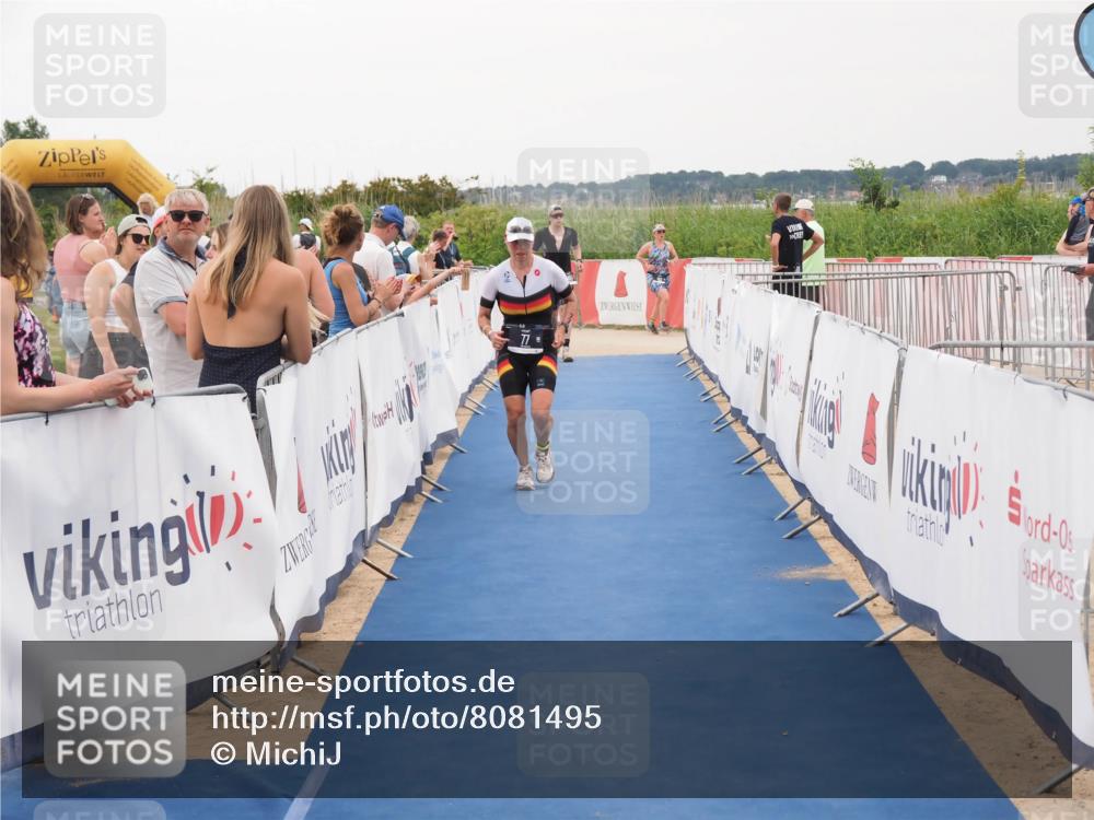 22.06.2025 - Viking Triathlon MichiJ http://msf.ph/oto/8081495 22.06.2025 15:59:02 Ziel 77, 461 meine-sportfotos.de