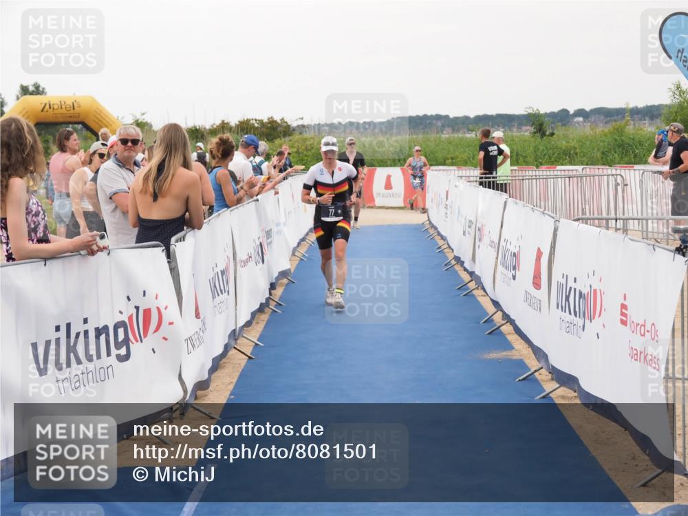 22.06.2025 - Viking Triathlon MichiJ http://msf.ph/oto/8081501 22.06.2025 15:59:02 Ziel 77, 461 meine-sportfotos.de