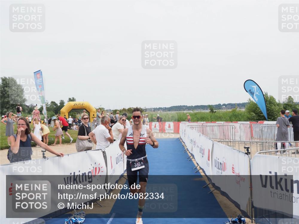 22.06.2025 - Viking Triathlon MichiJ http://msf.ph/oto/8082334 22.06.2025 14:31:11 Ziel 340 meine-sportfotos.de