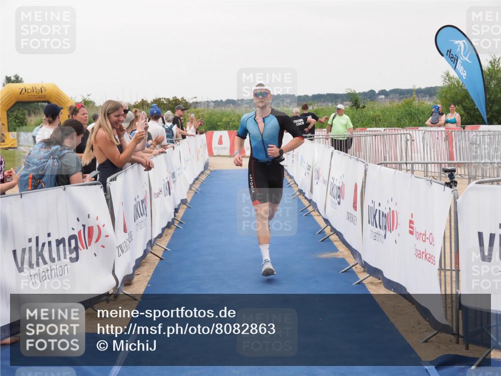 22.06.2025 - Viking Triathlon MichiJ http://msf.ph/oto/8082863 22.06.2025 16:01:47 Ziel 121 meine-sportfotos.de