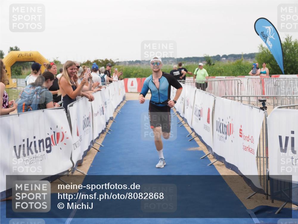 22.06.2025 - Viking Triathlon MichiJ http://msf.ph/oto/8082868 22.06.2025 16:01:47 Ziel 121 meine-sportfotos.de