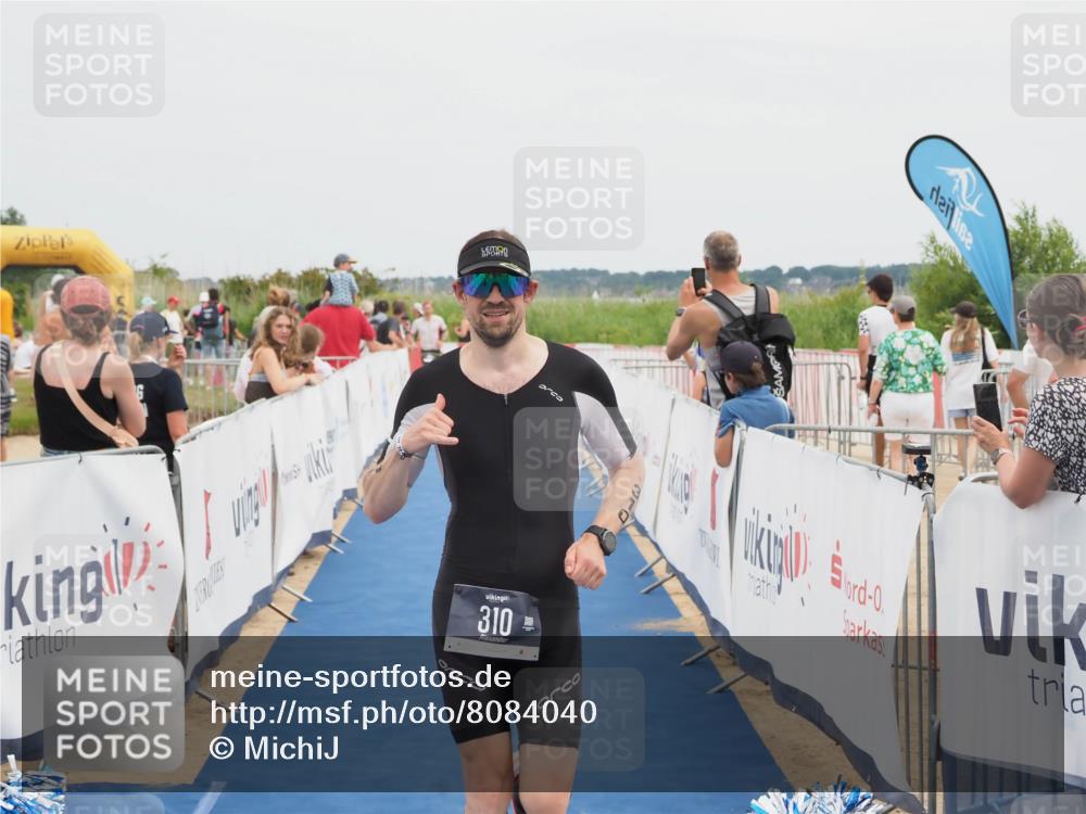 22.06.2025 - Viking Triathlon MichiJ http://msf.ph/oto/8084040 22.06.2025 14:49:45 Ziel 310 meine-sportfotos.de