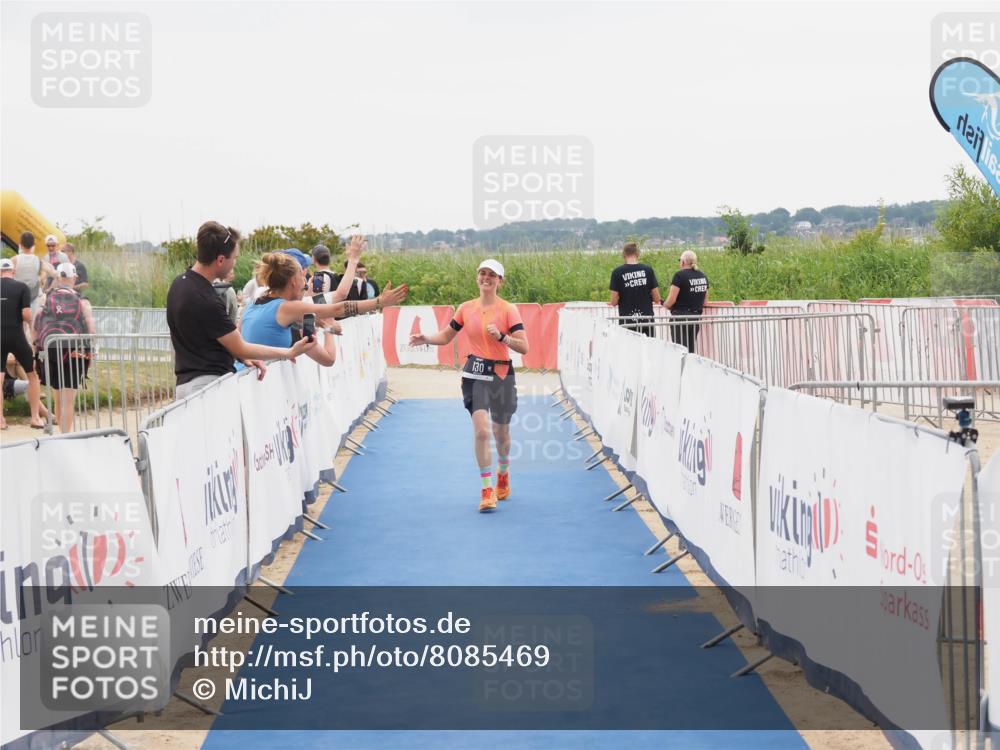22.06.2025 - Viking Triathlon MichiJ http://msf.ph/oto/8085469 22.06.2025 16:13:28 Ziel 130 meine-sportfotos.de