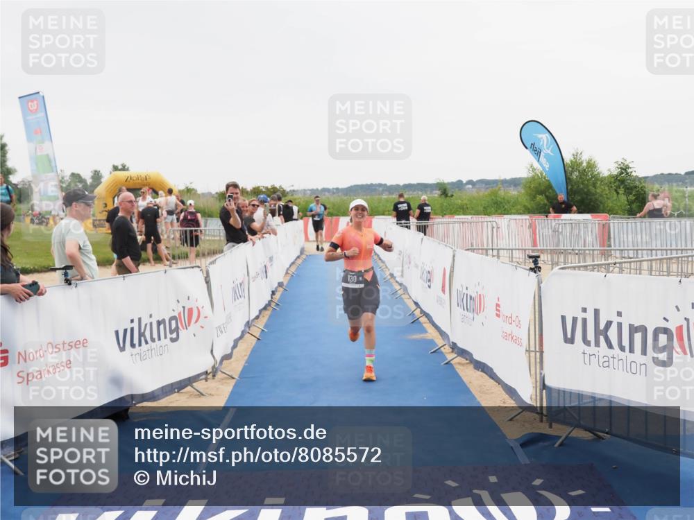 22.06.2025 - Viking Triathlon MichiJ http://msf.ph/oto/8085572 22.06.2025 16:13:30 Ziel 130, 467 meine-sportfotos.de