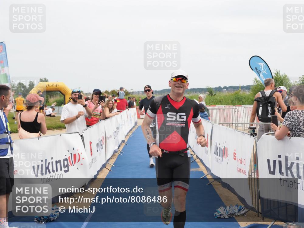 22.06.2025 - Viking Triathlon MichiJ http://msf.ph/oto/8086486 22.06.2025 14:48:05 Ziel 145, 520 meine-sportfotos.de