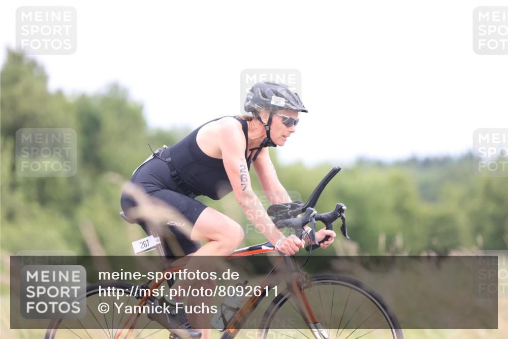 22.06.2025 - Viking Triathlon Yannick Fuchs http://msf.ph/oto/8092611 22.06.2025 13:35:34 Radfahren 257, 267 meine-sportfotos.de