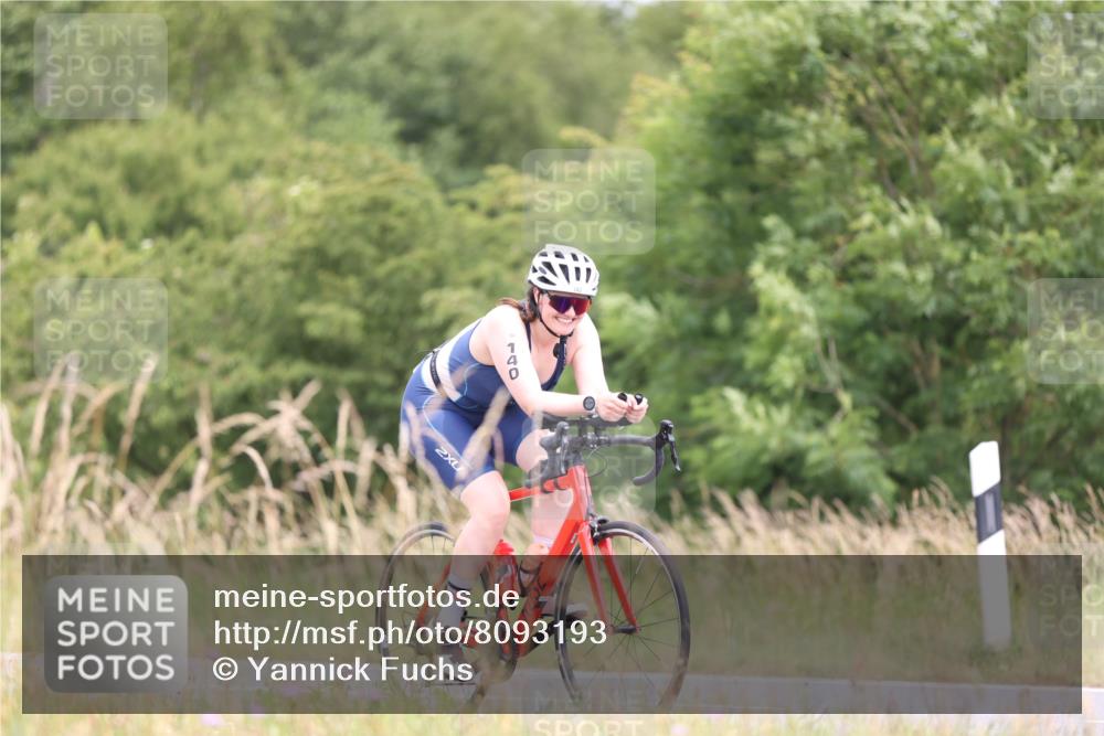 22.06.2025 - Viking Triathlon Yannick Fuchs http://msf.ph/oto/8093193 22.06.2025 13:38:49 Radfahren 140, 625 meine-sportfotos.de