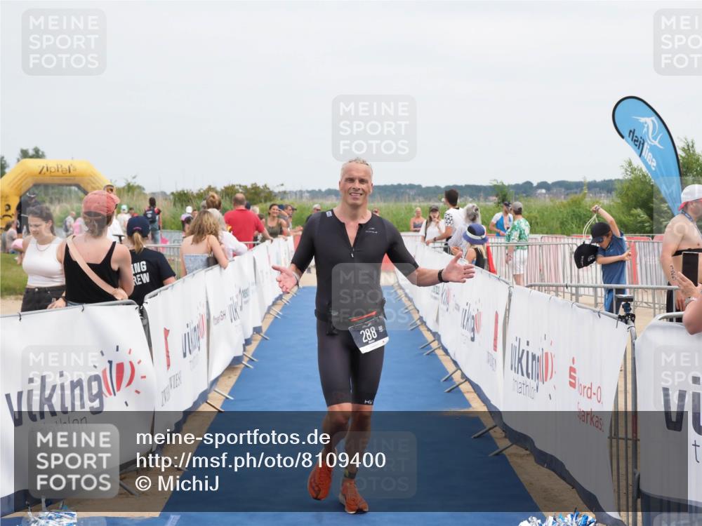 22.06.2025 - Viking Triathlon MichiJ http://msf.ph/oto/8109400 22.06.2025 14:52:22 Ziel 288, 420 meine-sportfotos.de