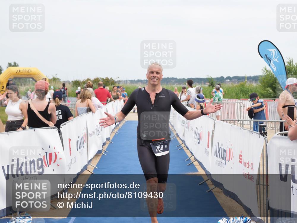 22.06.2025 - Viking Triathlon MichiJ http://msf.ph/oto/8109430 22.06.2025 14:52:22 Ziel 288, 420 meine-sportfotos.de