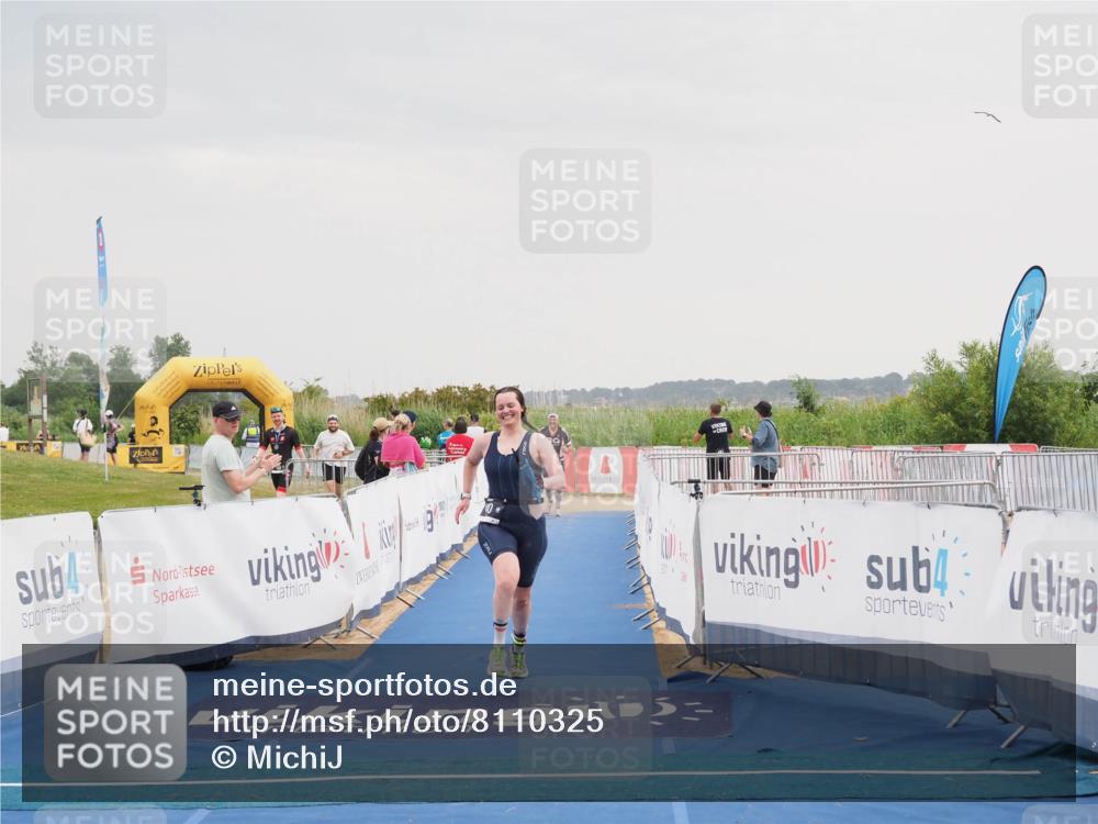 22.06.2025 - Viking Triathlon MichiJ http://msf.ph/oto/8110325 22.06.2025 16:39:19 Ziel 140, 156 meine-sportfotos.de