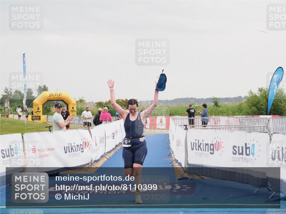 22.06.2025 - Viking Triathlon MichiJ http://msf.ph/oto/8110399 22.06.2025 16:39:19 Ziel 140, 156 meine-sportfotos.de