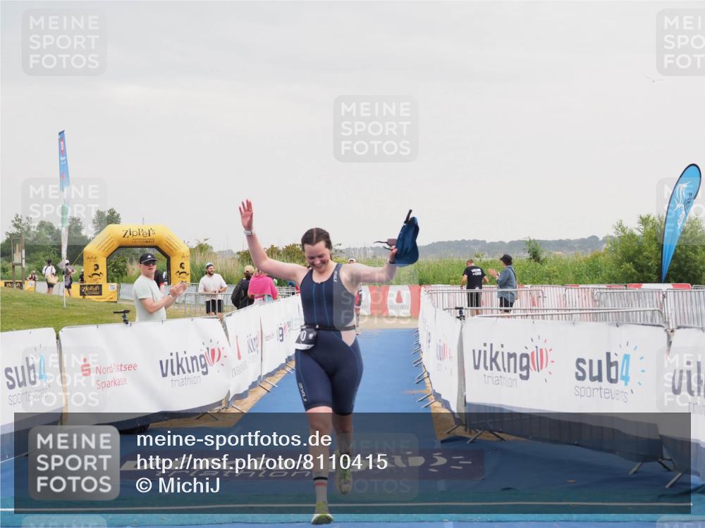 22.06.2025 - Viking Triathlon MichiJ http://msf.ph/oto/8110415 22.06.2025 16:39:20 Ziel 140, 156 meine-sportfotos.de