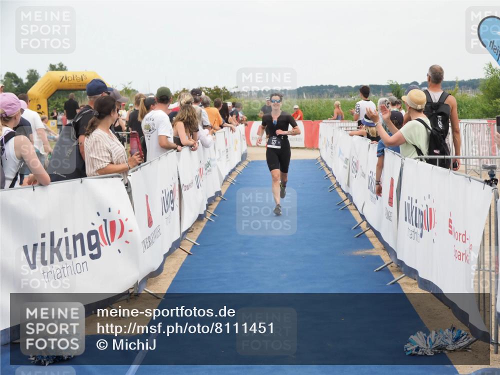 22.06.2025 - Viking Triathlon MichiJ http://msf.ph/oto/8111451 22.06.2025 15:02:38 Ziel 127, 529 meine-sportfotos.de