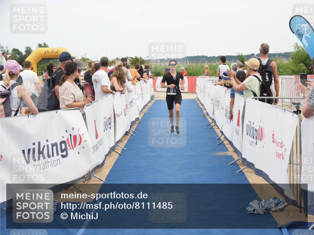 22.06.2025 - Viking Triathlon MichiJ http://msf.ph/oto/8111485 22.06.2025 15:02:39 Ziel 127, 529 meine-sportfotos.de