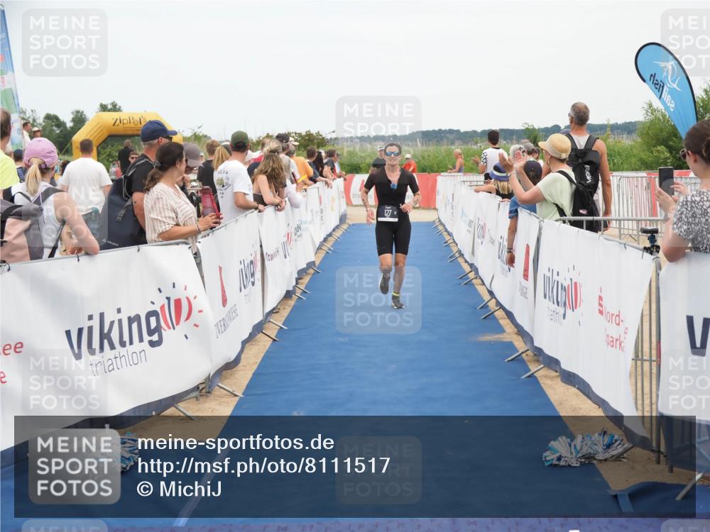 22.06.2025 - Viking Triathlon MichiJ http://msf.ph/oto/8111517 22.06.2025 15:02:39 Ziel 127, 529 meine-sportfotos.de