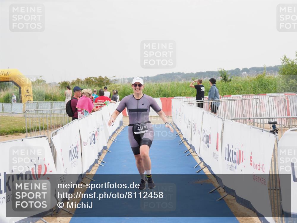 22.06.2025 - Viking Triathlon MichiJ http://msf.ph/oto/8112458 22.06.2025 16:41:25 Ziel 441 meine-sportfotos.de