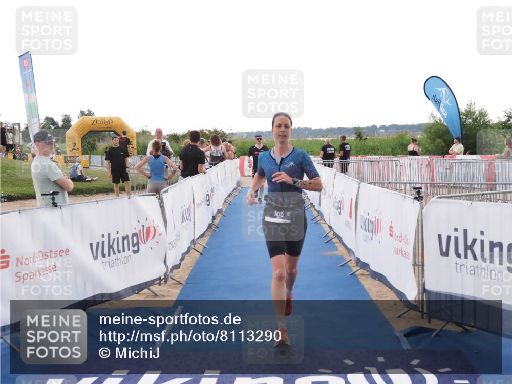 22.06.2025 - Viking Triathlon MichiJ http://msf.ph/oto/8113290 22.06.2025 16:25:41 Ziel 133, 166 meine-sportfotos.de