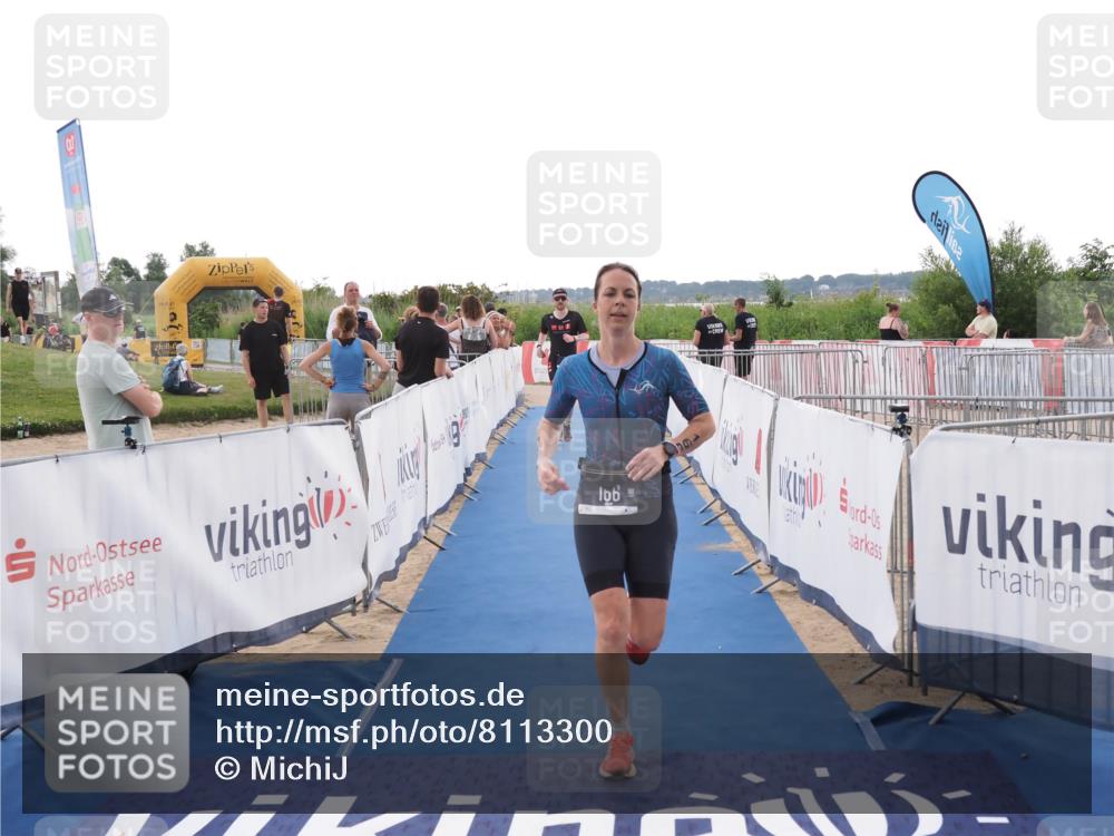 22.06.2025 - Viking Triathlon MichiJ http://msf.ph/oto/8113300 22.06.2025 16:25:41 Ziel 133, 166 meine-sportfotos.de