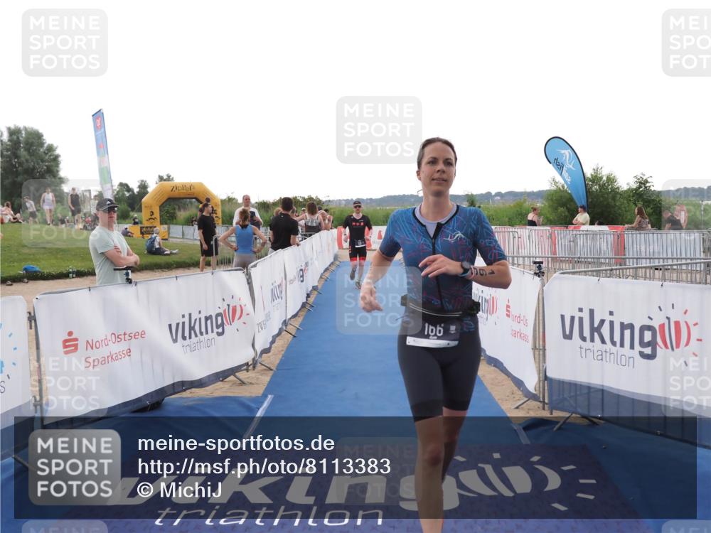 22.06.2025 - Viking Triathlon MichiJ http://msf.ph/oto/8113383 22.06.2025 16:25:42 Ziel 133, 166 meine-sportfotos.de