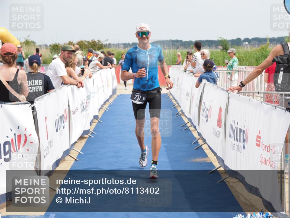 22.06.2025 - Viking Triathlon MichiJ http://msf.ph/oto/8113402 22.06.2025 14:54:18 Ziel 135, 237 meine-sportfotos.de