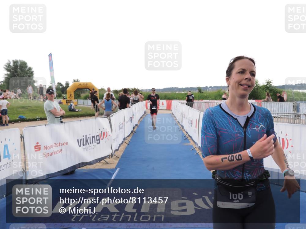 22.06.2025 - Viking Triathlon MichiJ http://msf.ph/oto/8113457 22.06.2025 16:25:42 Ziel 133, 166 meine-sportfotos.de