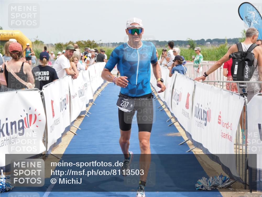 22.06.2025 - Viking Triathlon MichiJ http://msf.ph/oto/8113503 22.06.2025 14:54:19 Ziel 135, 237 meine-sportfotos.de