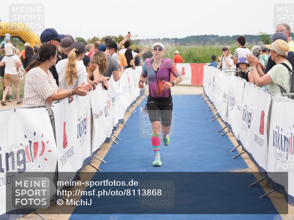 22.06.2025 - Viking Triathlon MichiJ http://msf.ph/oto/8113868 22.06.2025 15:04:47 Ziel 187, 215 meine-sportfotos.de