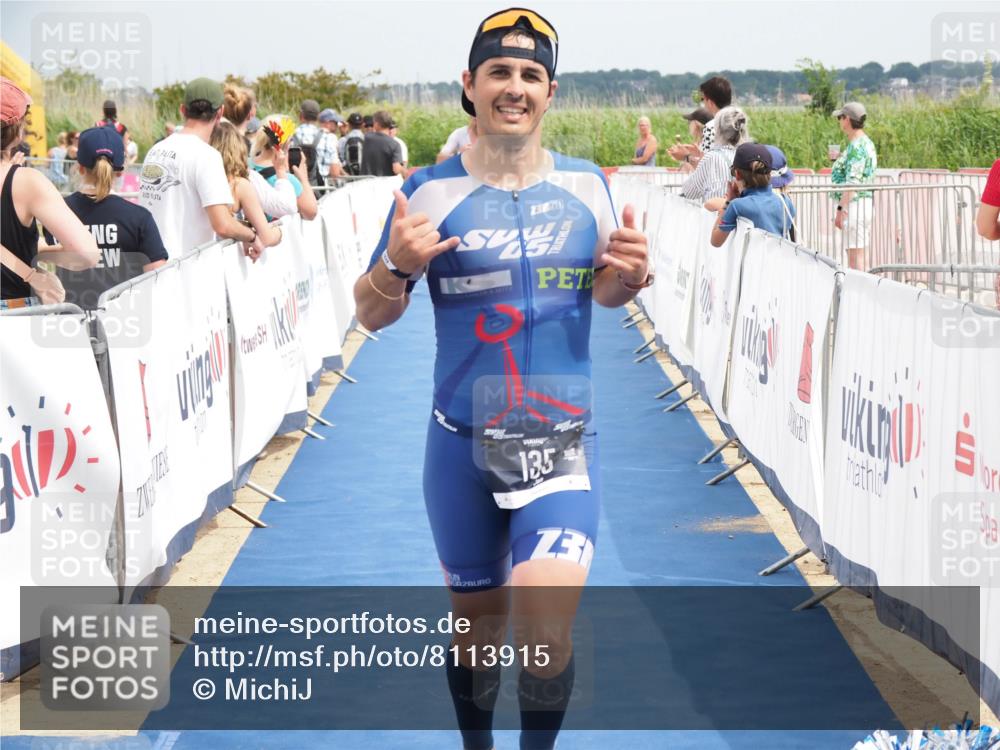 22.06.2025 - Viking Triathlon MichiJ http://msf.ph/oto/8113915 22.06.2025 14:54:25 Ziel 135, 448 meine-sportfotos.de