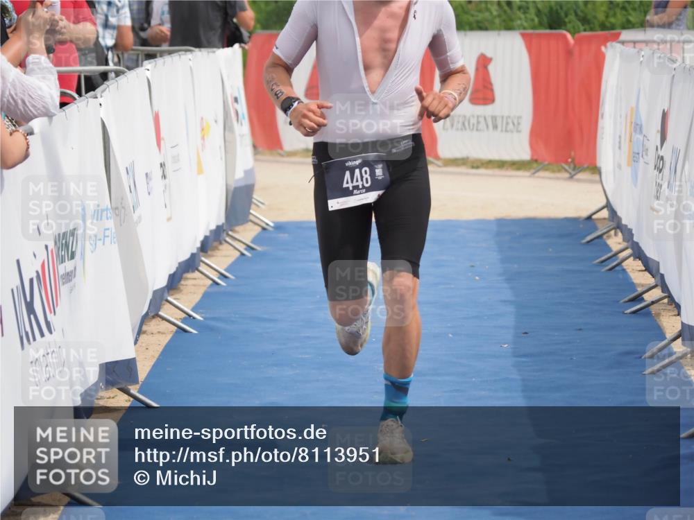 22.06.2025 - Viking Triathlon MichiJ http://msf.ph/oto/8113951 22.06.2025 14:54:27 Ziel 135, 448 meine-sportfotos.de