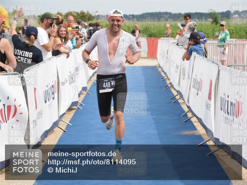 22.06.2025 - Viking Triathlon MichiJ http://msf.ph/oto/8114095 22.06.2025 14:54:28 Ziel 135, 448 meine-sportfotos.de