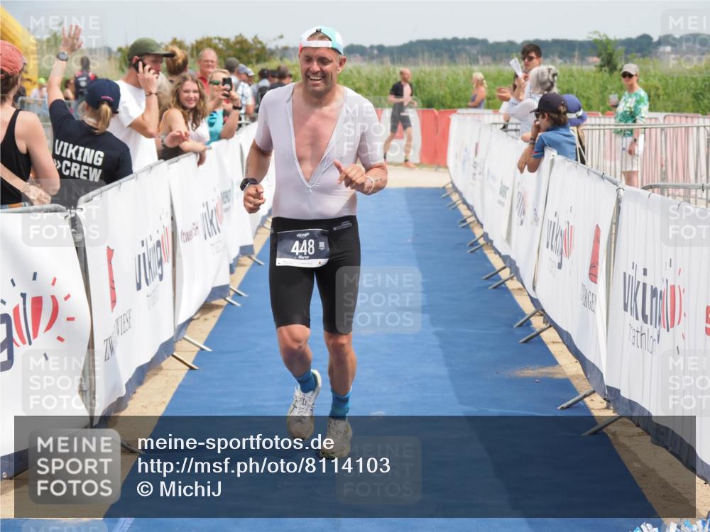 22.06.2025 - Viking Triathlon MichiJ http://msf.ph/oto/8114103 22.06.2025 14:54:28 Ziel 135, 448 meine-sportfotos.de