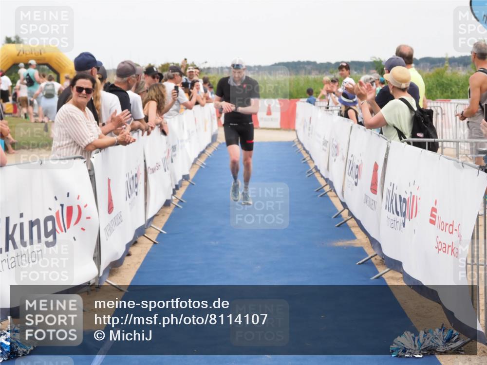 22.06.2025 - Viking Triathlon MichiJ http://msf.ph/oto/8114107 22.06.2025 15:04:52 Ziel 187, 215 meine-sportfotos.de