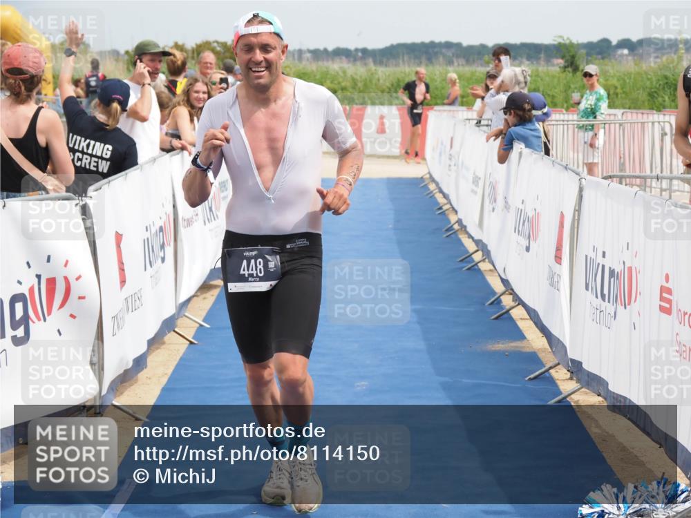 22.06.2025 - Viking Triathlon MichiJ http://msf.ph/oto/8114150 22.06.2025 14:54:29 Ziel 135, 448 meine-sportfotos.de