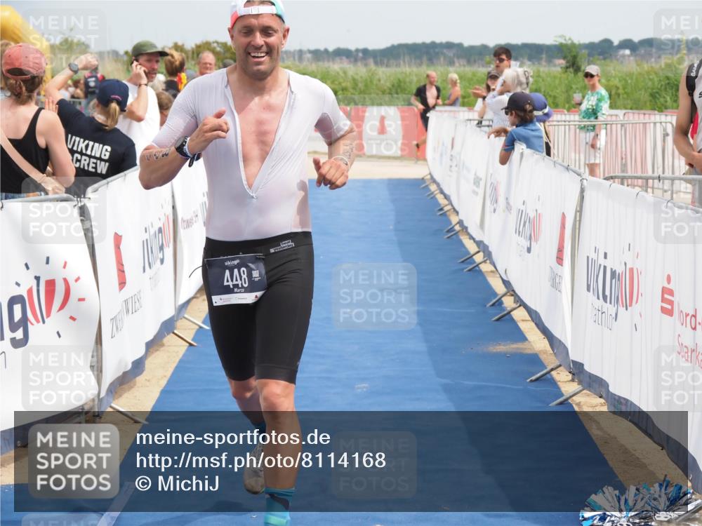 22.06.2025 - Viking Triathlon MichiJ http://msf.ph/oto/8114168 22.06.2025 14:54:29 Ziel 135, 448 meine-sportfotos.de
