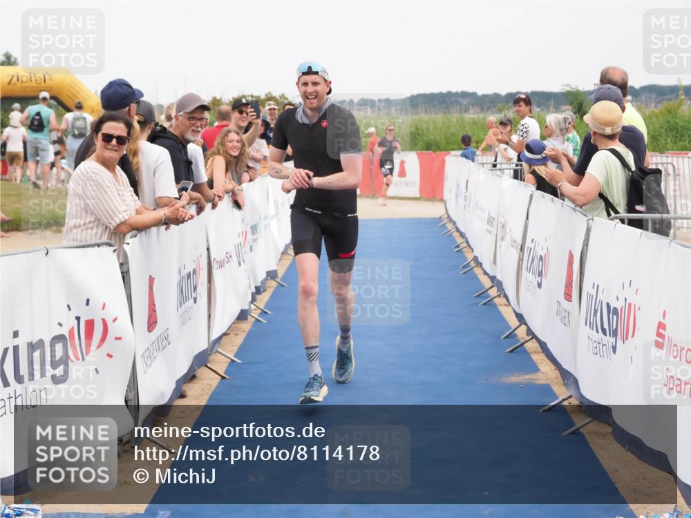 22.06.2025 - Viking Triathlon MichiJ http://msf.ph/oto/8114178 22.06.2025 15:04:53 Ziel 187 meine-sportfotos.de