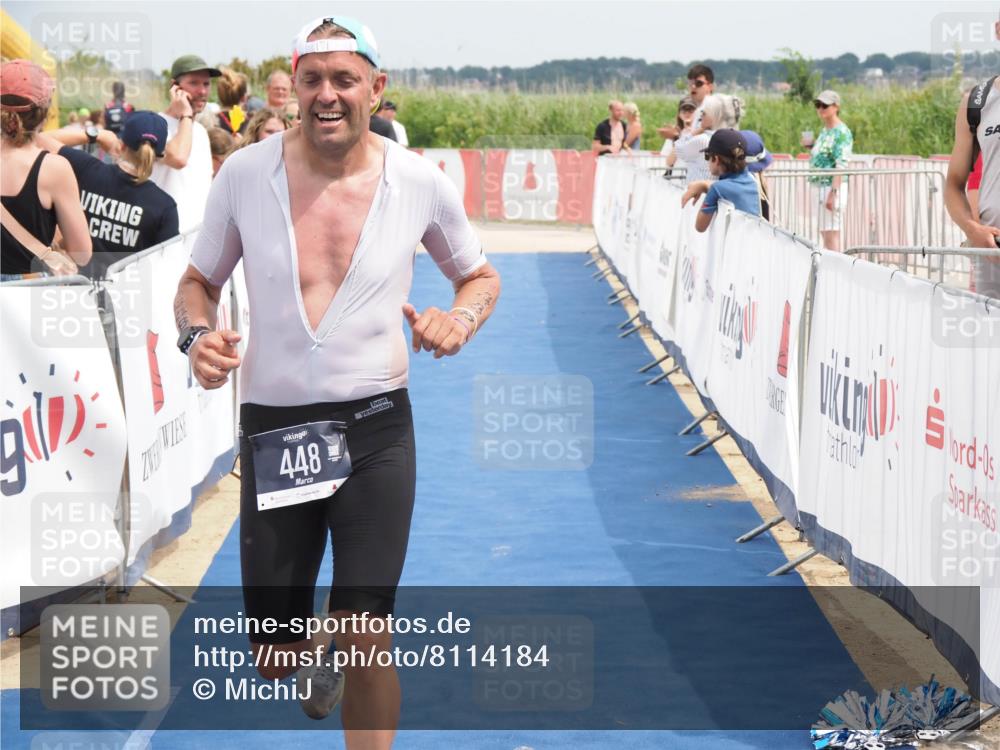 22.06.2025 - Viking Triathlon MichiJ http://msf.ph/oto/8114184 22.06.2025 14:54:29 Ziel 135, 448 meine-sportfotos.de
