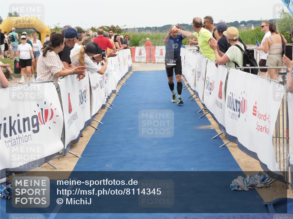 22.06.2025 - Viking Triathlon MichiJ http://msf.ph/oto/8114345 22.06.2025 15:05:12 Ziel 214 meine-sportfotos.de