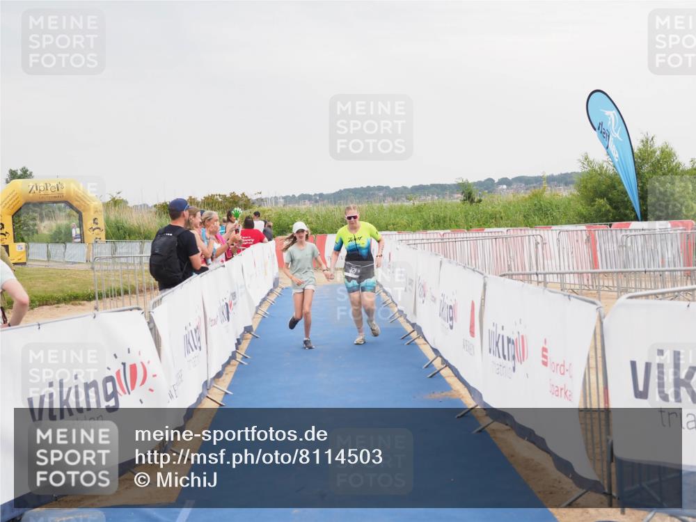 22.06.2025 - Viking Triathlon MichiJ http://msf.ph/oto/8114503 22.06.2025 16:45:59 Ziel 321 meine-sportfotos.de
