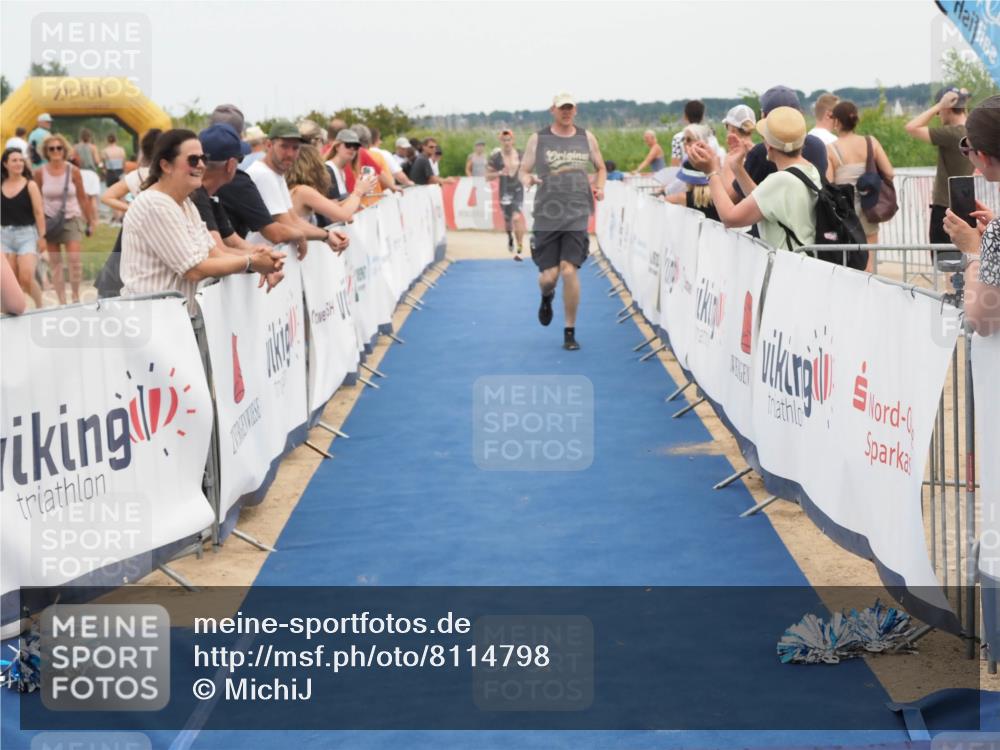 22.06.2025 - Viking Triathlon MichiJ http://msf.ph/oto/8114798 22.06.2025 15:05:26 Ziel 443 meine-sportfotos.de